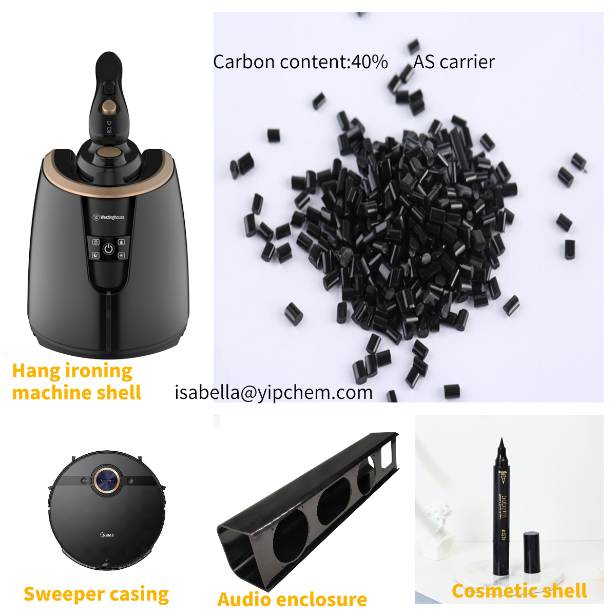 AS carrier black masterbatch