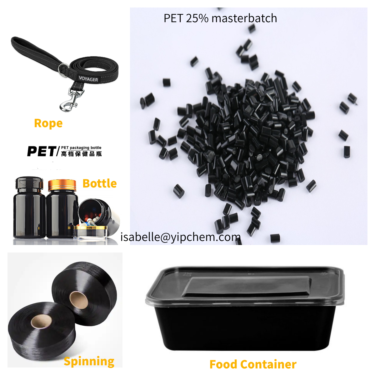 PET black masterbatch